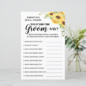 Was hat Groom zweisprachig zu Brautparty gesagt? (Stehend Vorderseite)