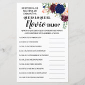 Was hat Groom zweisprachig zu Brautparty gesagt? (Rückseite)