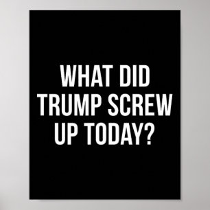 Was hat Trump heute vermasselt - Poster