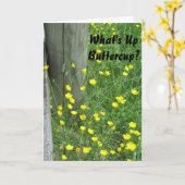 Was herauf Butterblume-Gewesen Missin Sie" Karte (Gelbe Blume)