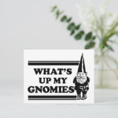 Was herauf mein Gnomies ist Postkarte (Stehend Vorderseite)
