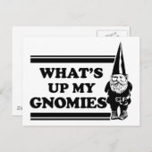Was herauf mein Gnomies ist Postkarte (Vorne/Hinten)