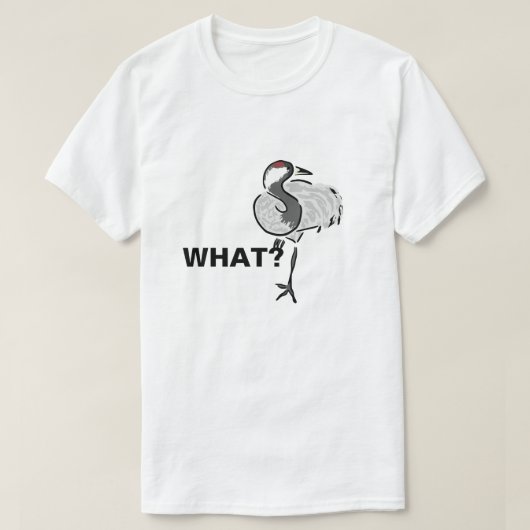 Was Heronvogel frage. Funny anpassbar T-Shirt (Design vorne)