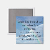 Was hinter uns liegt magnet (Vorderseite/Rückseite)