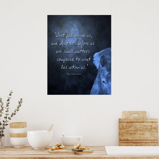 Was hinter uns liegt... Poster. Poster (Küche)