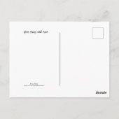 Was hinter uns liegt ...Sprichwort farbige zeichne Postkarte (Rückseite)