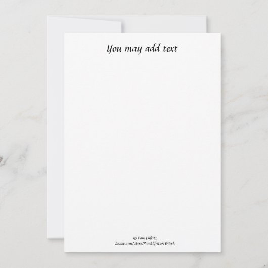 Was hinter uns liegt ... Sprichwort gefärbt zeichn Mitteilungskarte (Rückseite)