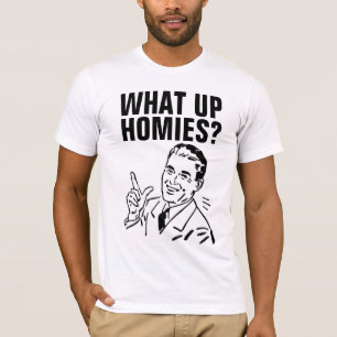 WAS HOMIES MEN'S RETRO FUNNY T - SHIRT