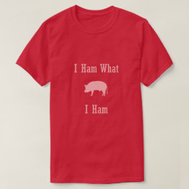 Was i-Schinken-Schwein-Liebhaber-T-Shirt T-Shirt