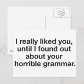 Was ich an dir mag... postkarte (Vorne/Hinten)