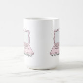 Was ich auf süßem Laptop-Design ansehe Obszöne Din Kaffeetasse (Mittel)