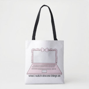 Was ich auf süßem Laptop-Design obszöne Dinge beob Tasche