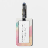 Was ich beim Weck sah Gepäckanhänger (Rückseite vertikal)