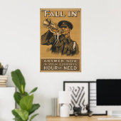 WAS ICH Bugle Call ~Fall in Poster (Heimbüro)