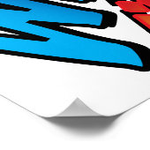 Was ich denke Pop Art Comic Book Poster (Ecke)