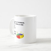 Was ich Funny Mug sehe Kaffeetasse (Vorderseite Links)