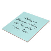 Was ich nicht mag, Jane Austen Zitat Fliese (Seite)