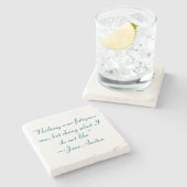 Was ich nicht mag, Jane Austen Zitat Steinuntersetzer (Seitenansicht)