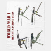 WAS ICH SCHWERE MASCHINENGUNS HABE FLEECEDECKE (Vorderseite)