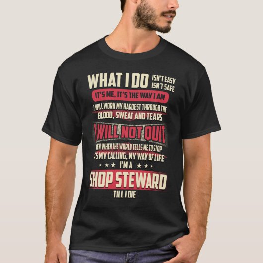 Was ich tue T-Shirt (Vorderseite)