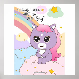 was ich tue Was ich sage Wandkunst Poster