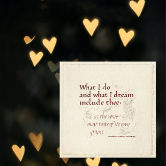 WAS ICH TUN UND DREAM BROWNING QUOTE TIEFE ROTE CR LEINWANDDRUCK