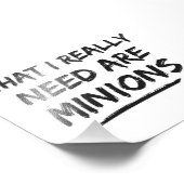 Was ich wirklich brauche, sind Miniaturen Fotodruck (Ecke)