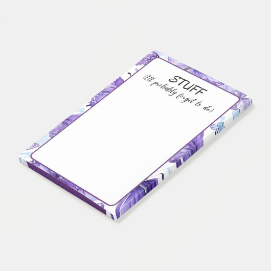 Was ich wohl vergessen werde zu tun post-it klebezettel (angewinkelt)