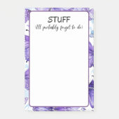 Was ich wohl vergessen werde zu tun post-it klebezettel (Vorderseite)