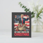 Was ich zu Weihnachten gewollt habe, got Trump San Einladung (Stehend Vorderseite)