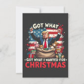 Was ich zu Weihnachten Gewollt habe, got Trump San Einladung (Vorderseite)
