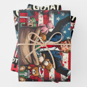 Was ich zu Weihnachten Gewollt habe, got Trump San Geschenkpapier Set (Beispiel)