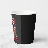 Was ich zu Weihnachten Gewollt habe, got Trump San Pappbecher (Links)