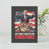 Was ich zu Weihnachten gewollt habe, got Trump San Save The Date (Stehend Vorderseite)