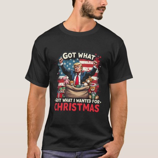 Was ich zu Weihnachten Gewollt habe, got Trump San T-Shirt (Vorderseite)