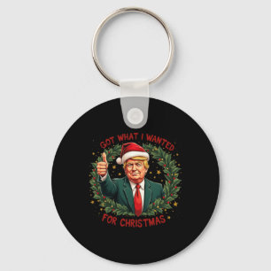 Was ich zu Weihnachten Gewollt habe, Trump 2024 3 Schlüsselanhänger
