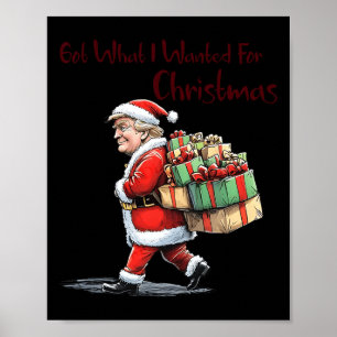 Was ich zu Weihnachten Gewollt habe - Trump Weihna Poster