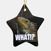 Was? Iguana Keramikornament (Links)