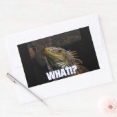 Was? Iguana Rechteckiger Aufkleber (Umschlag)