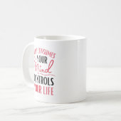 Was Ihr Gedankenangebot positiv beeinflusst Kaffeetasse (Vorderseite Links)