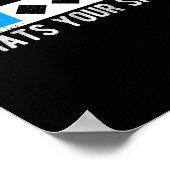 Was Ihr Schild Sport Snowboarden (Ecke)