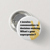 Was Ihre Supermacht ist, engagieren Sie sich das 2 Button (Vorne & Hinten)