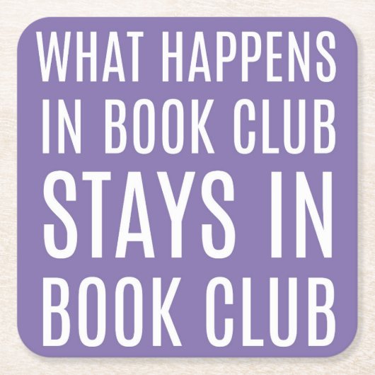 Was im Buchclub passiert, Bleibe Untersetzer (Vorderseite)