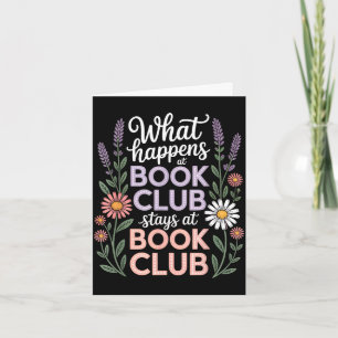 Was im Buchclub passiert, bleibt im Buchclub Karte