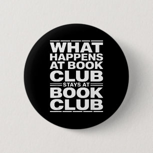 Was im Buchclub passiert, lustiger Leser Button