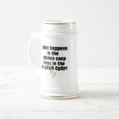 Was im Hühnerstall geschieht Bierglas (Vorderseite Links)