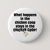 Was im Hühnerstall geschieht Button (Vorderseite)