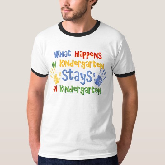 Was im Kindergarten geschieht T-Shirt (Vorderseite)