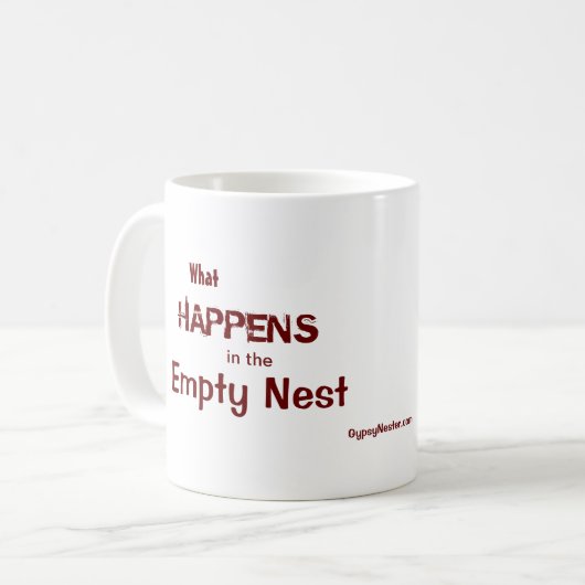 Was im leeren Nest geschieht Kaffeetasse (Vorderseite Links)