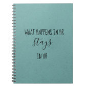 Was im Personalwesen geschieht, Bleibe Humanressou Notizblock (Vorderseite)